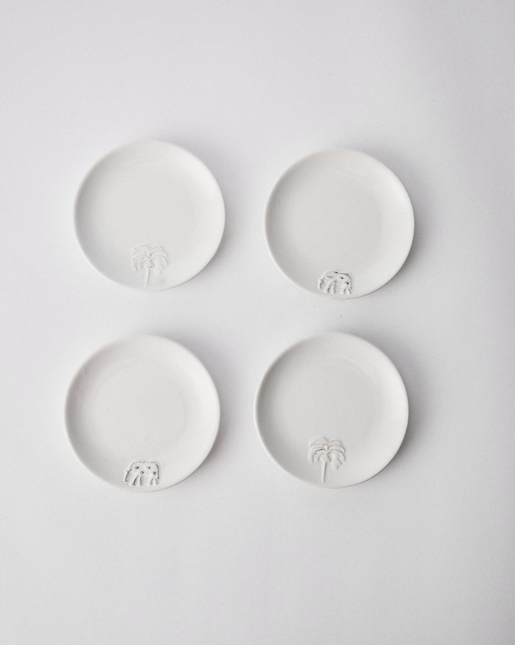 Ele Palm Tapas Plate - Set of 4