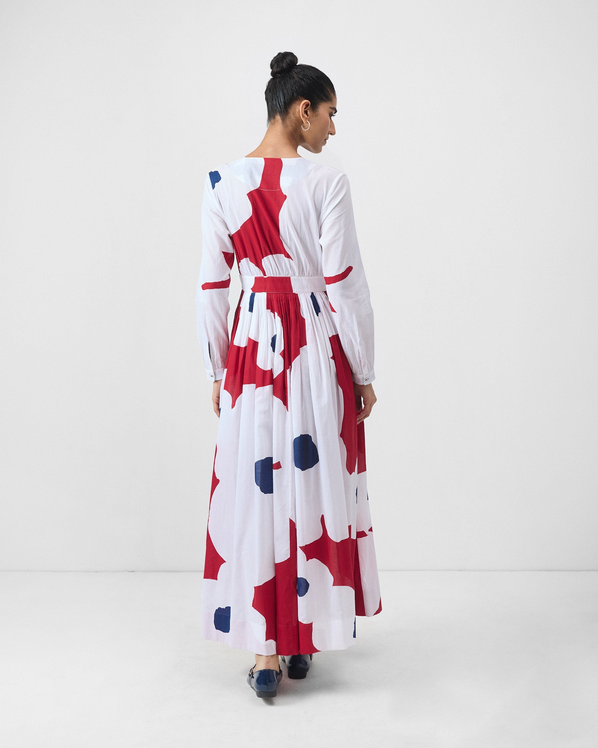 Nico Dress - Red & White Print