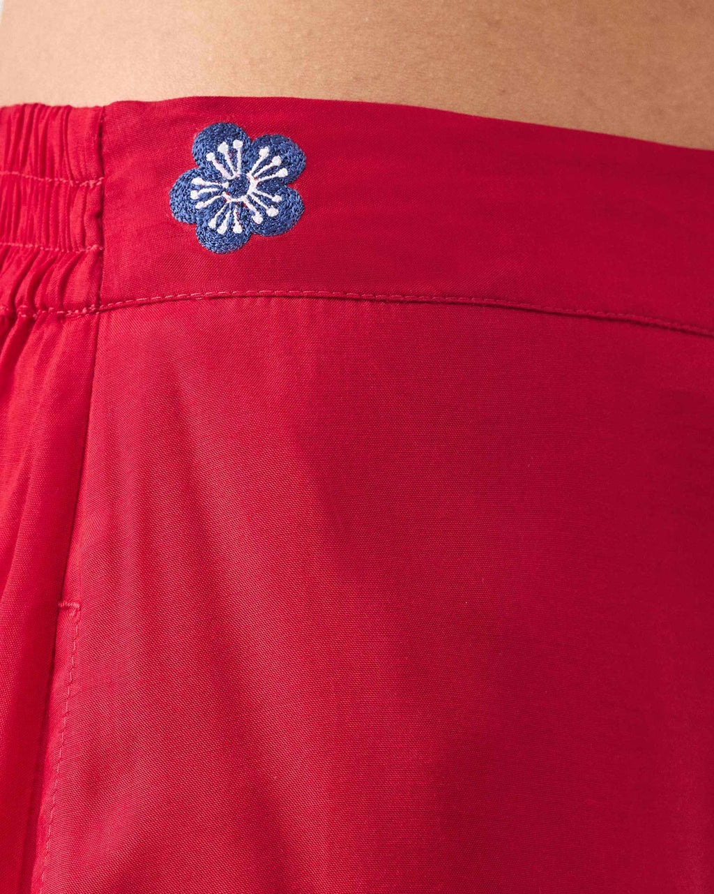 Drawstring Pants - Red