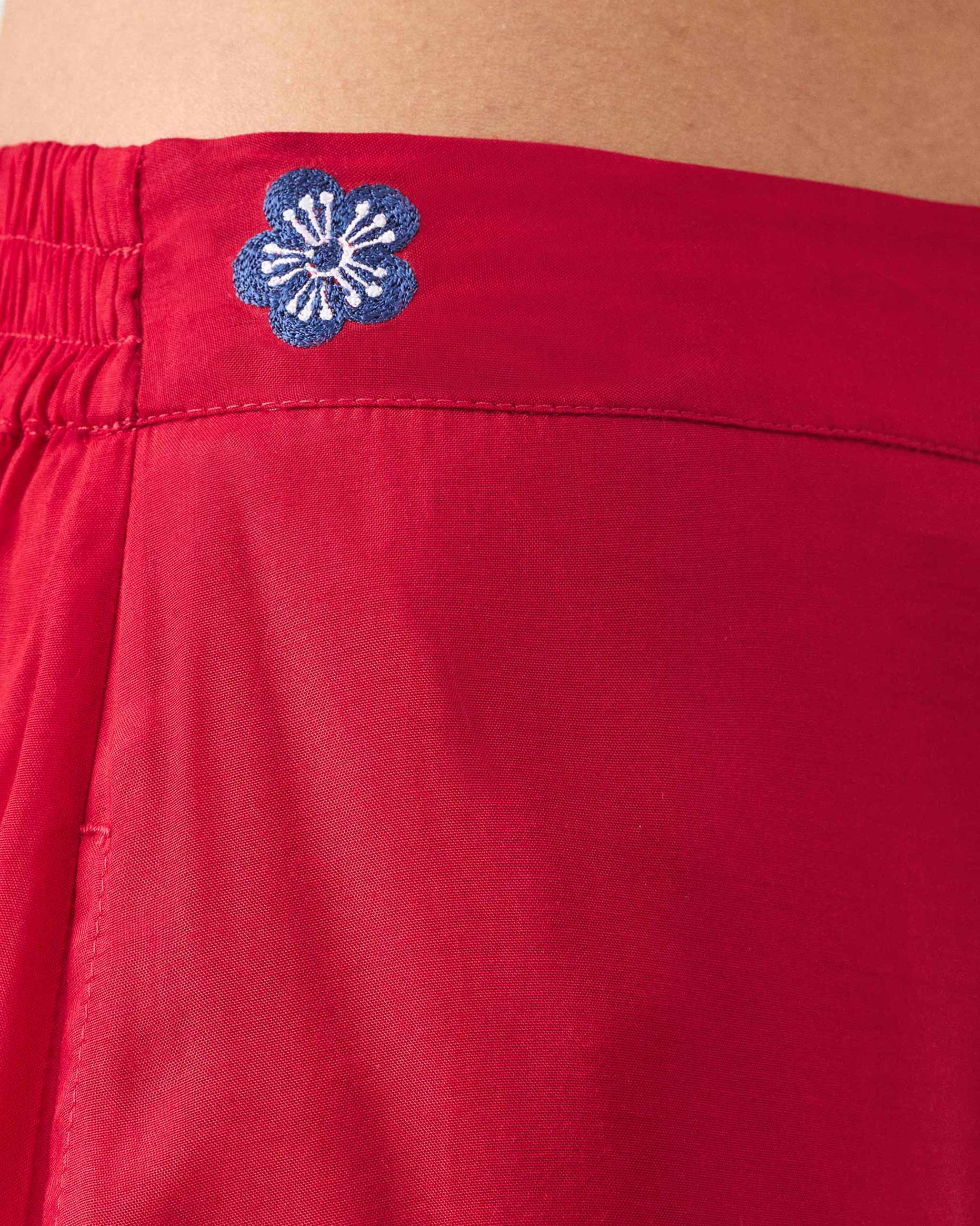 Drawstring Pants - Red