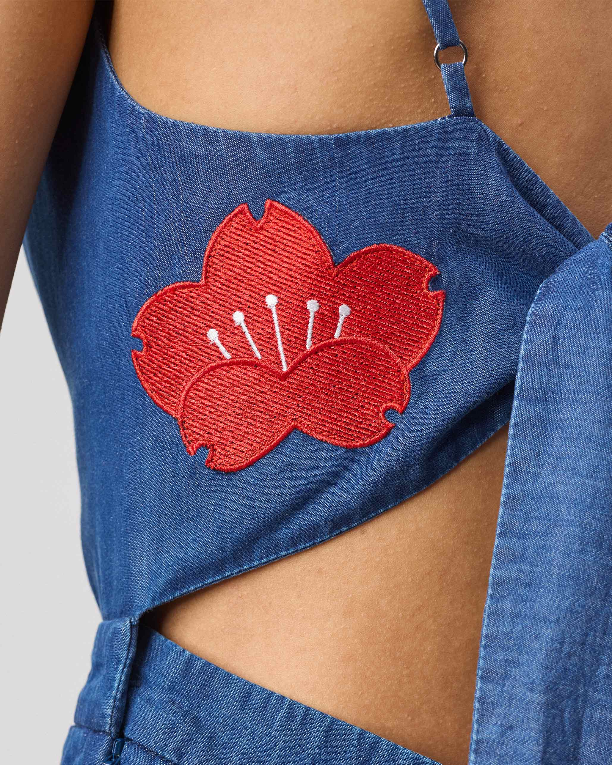 Bow Jumpsuit - Denim