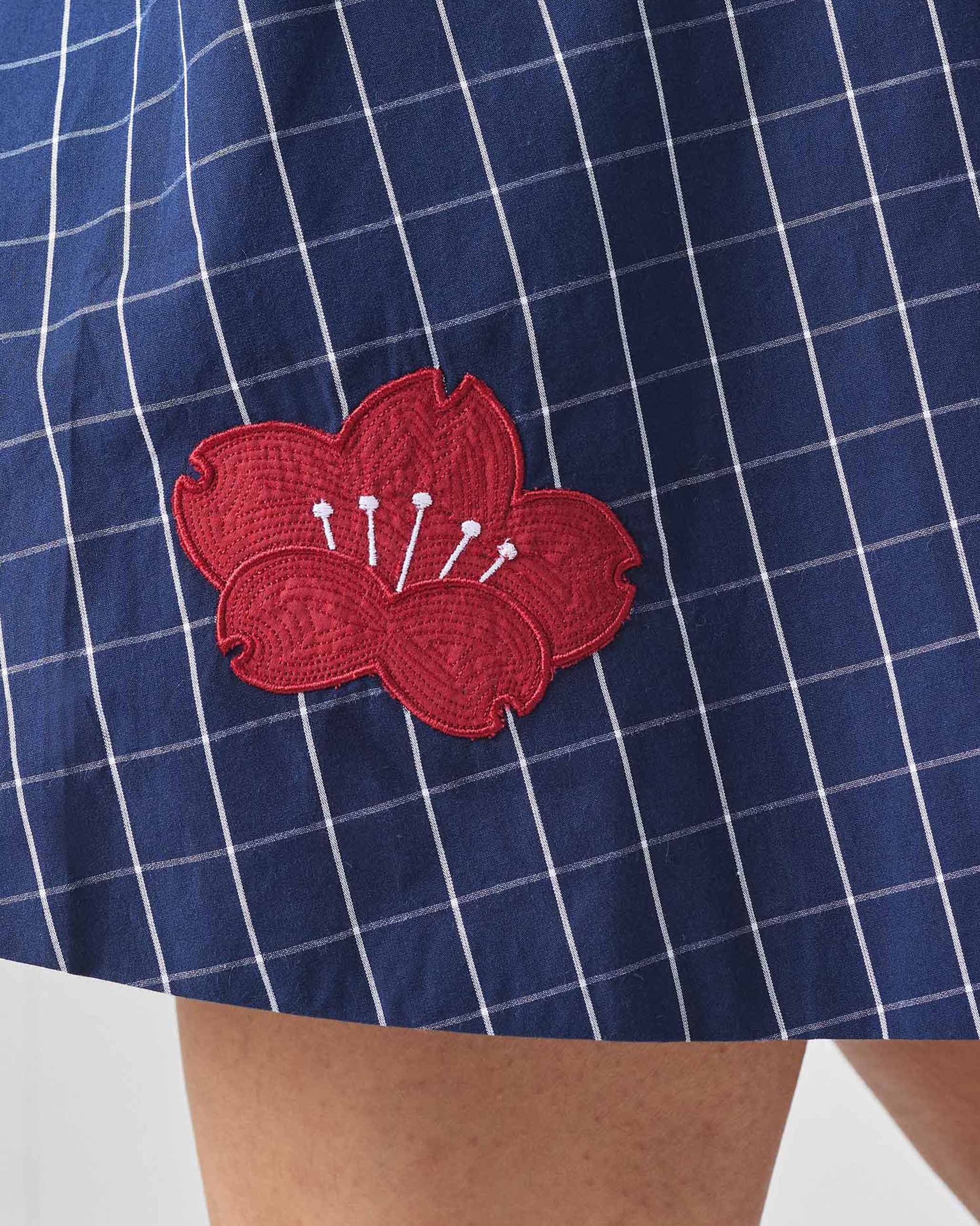 Kawaii Reversible Dress - Navy & Red